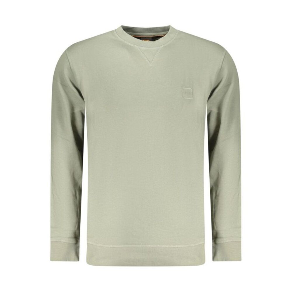Hugo Boss Verde Cotton Men Men's Sweatshirt